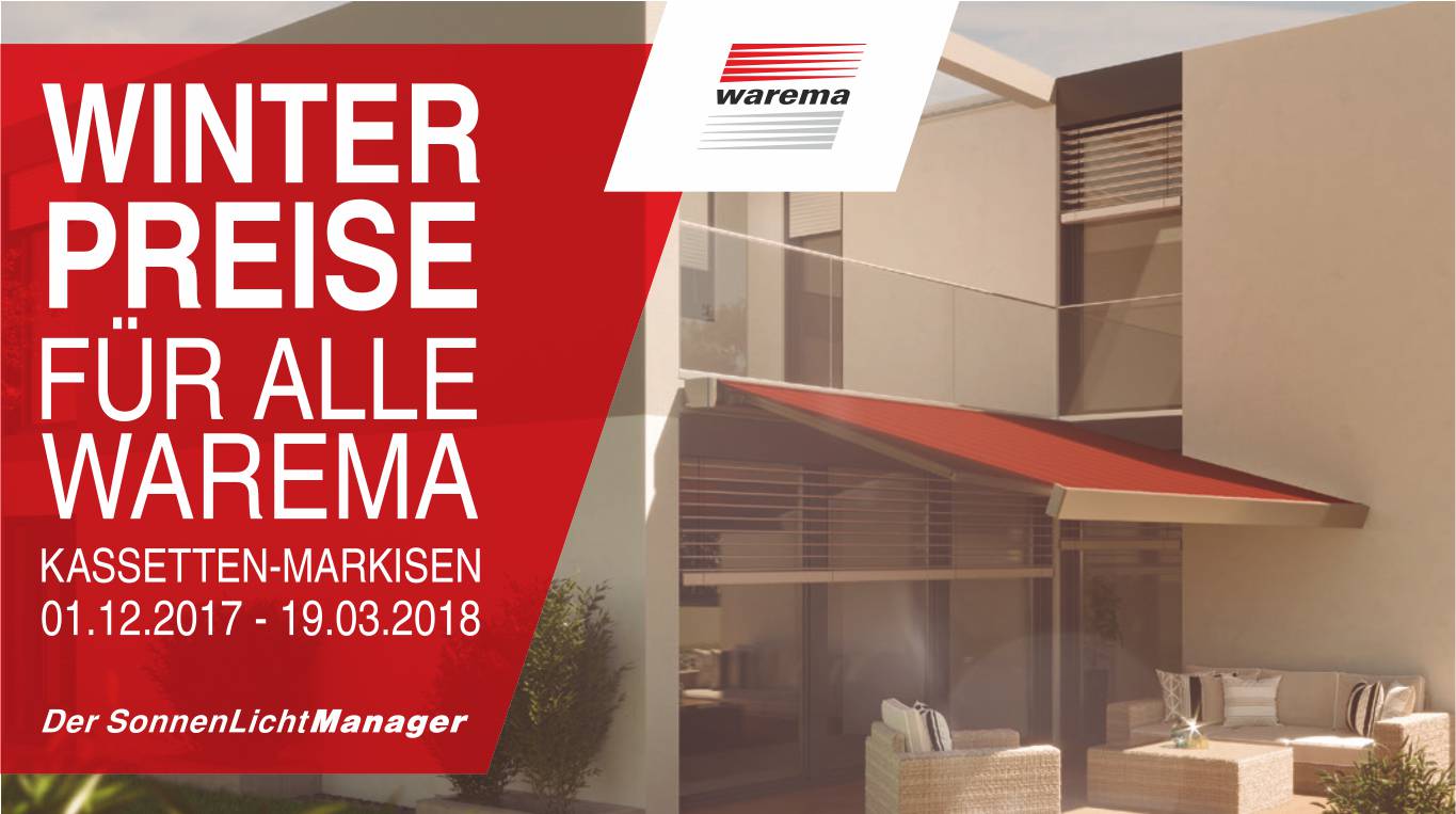 Warema-Kassettenmarkisen-Angebot Home