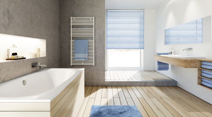 Innenjalousien im Badezimmer