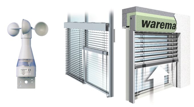 Windsichere Raffstores - Windwächter Skizzen